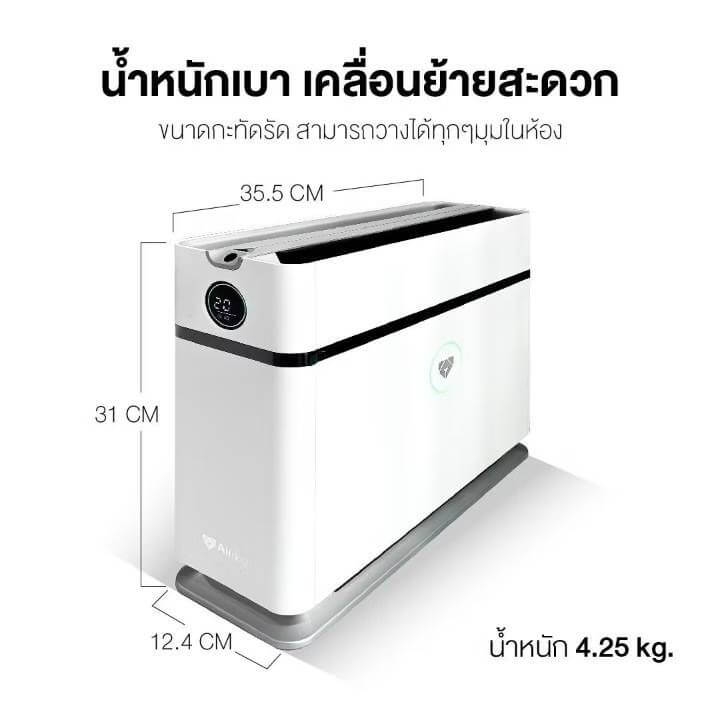 [แพ็คคู่คุ้มกว่า] เครื่องฟอกอากาศ AIRDOG X1 กรองฝุ่น PM2.5 ไวรัส กำจัดฟอร์มาลดีไฮด์ ฟอกกลิ่น พื้นที่ 14 ตร.ม (2 เครื่อง)